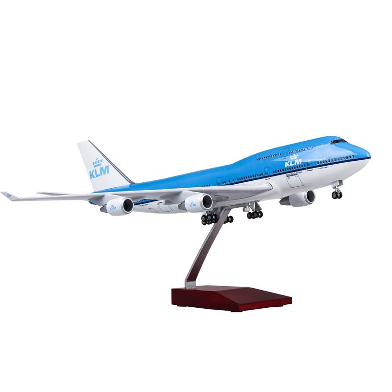 1:157荷兰航空荷航747波音B747模型飞机民航客机仿真礼品47cm