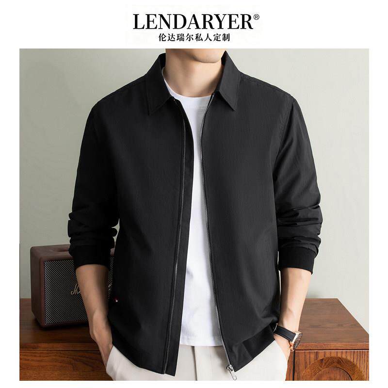 LENDARYER夹克男2026春季新款青年防风上衣男士商务休闲翻领外套