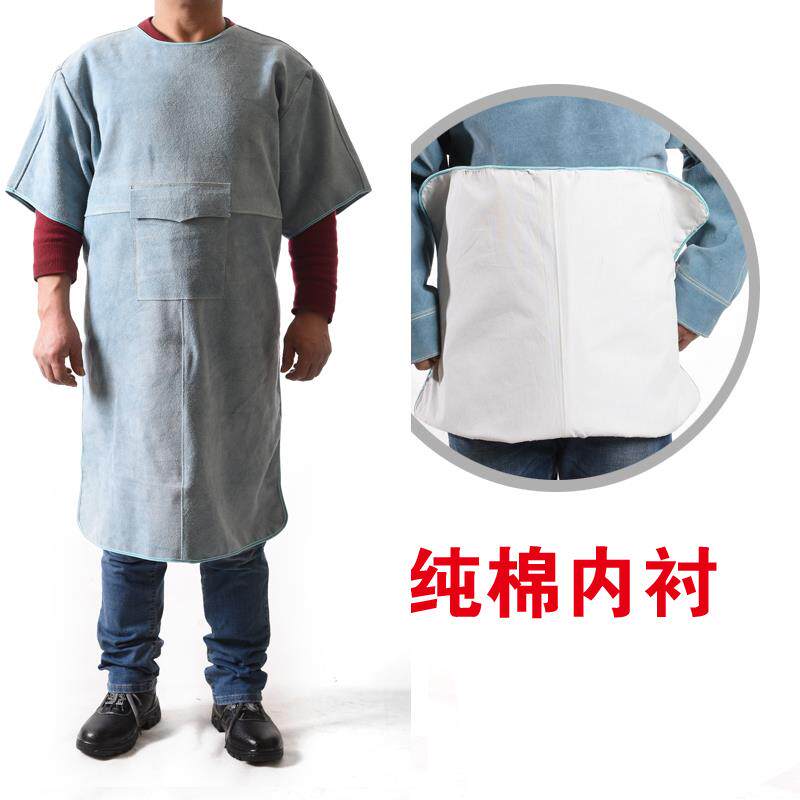 高档牛电焊防皮工护衣焊服作氩弧焊工服防辐射防飞溅耐高温反穿衣
