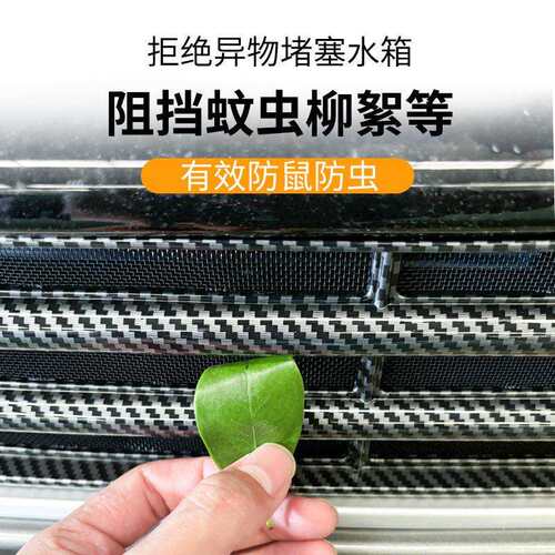 适用奇瑞艾瑞泽8车防虫网前脸中网专用改装装饰条汽车配件