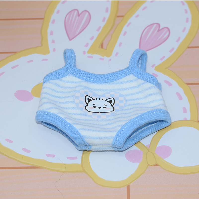 cm棉花娃娃吊带衣服可爱连体着替