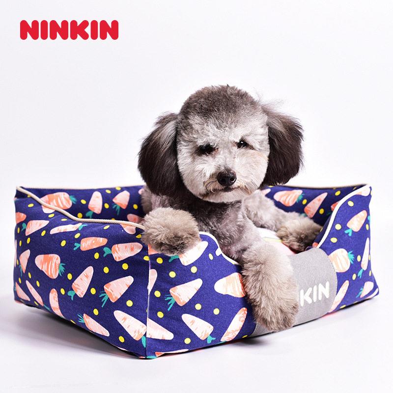 Ninkin新款可拆洗狗床不粘毛耐咬四季狗窝博美柴犬巴哥法斗牛狗垫