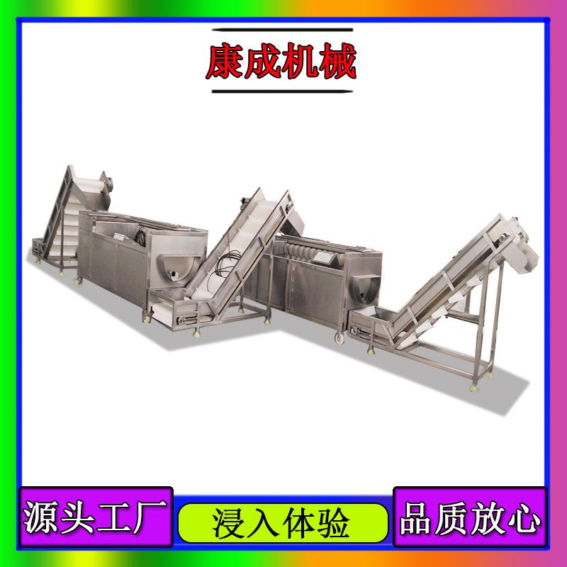 厂家热销土豆根薯类清洗去皮机马蹄红薯清洗设备小型毛辊清洗机