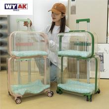 航空箱猫咪专用宠物拉杆箱猫包外出便携双层两只行李箱透明狗狗小