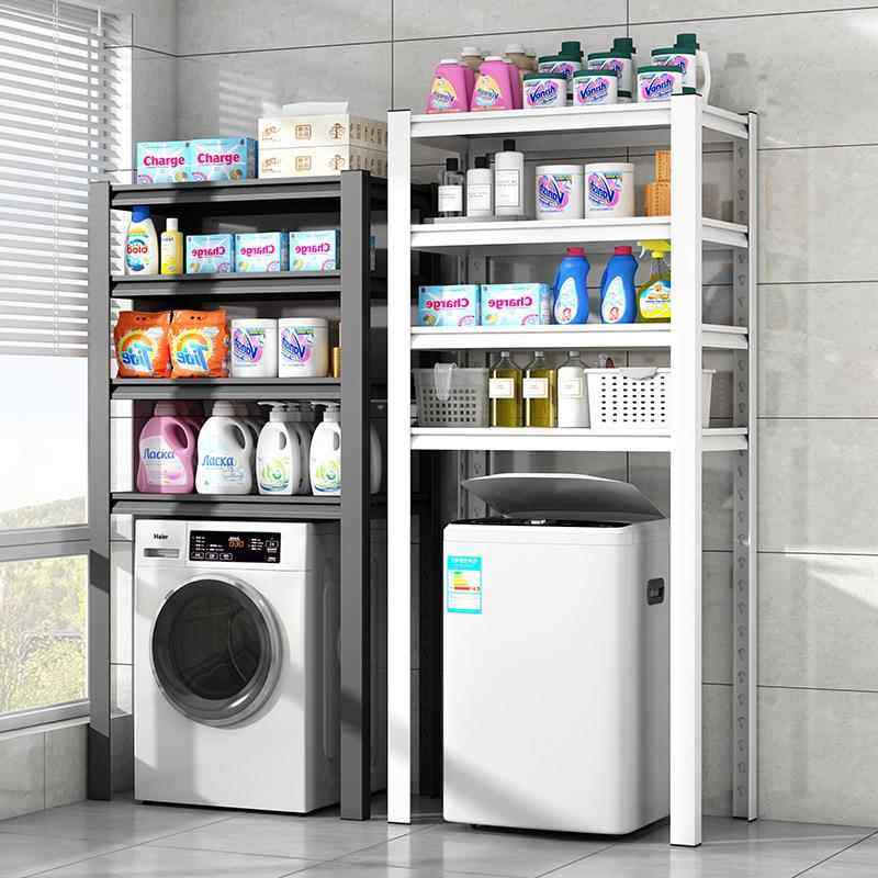 可调节高度可移动阳台置物架防滑防返仓卫生间浴室洗衣房防水设计