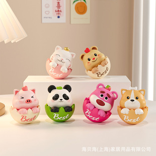 网红不倒翁可爱治愈系情绪稳定神器办公室桌面工位解压小摆件礼物