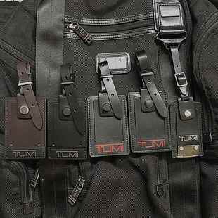 TUMI途明 真皮吊牌配件 行李箱行李牌 旅行拉杆箱 公文包背包皮牌