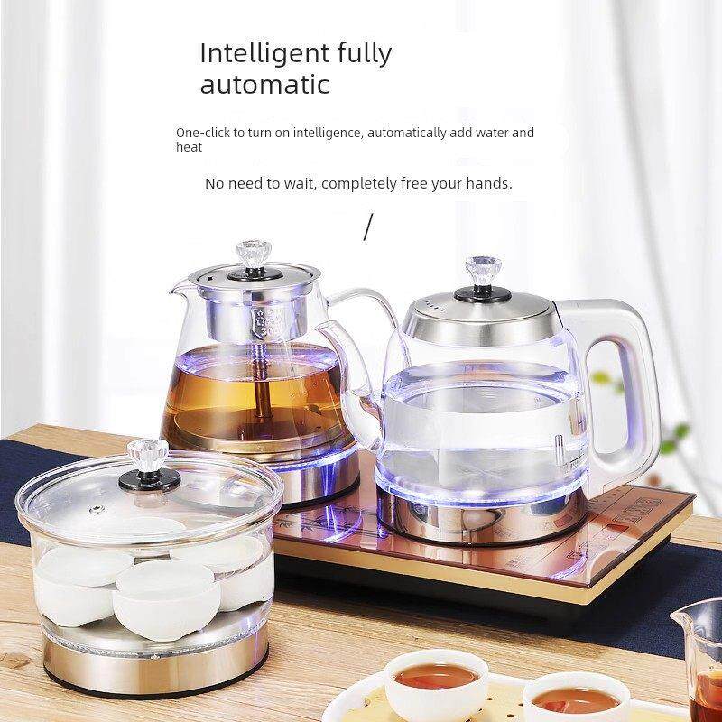 全自动上水烧水壶泡茶专用茶具茶台一整套嵌入式煮茶一体机茶盘