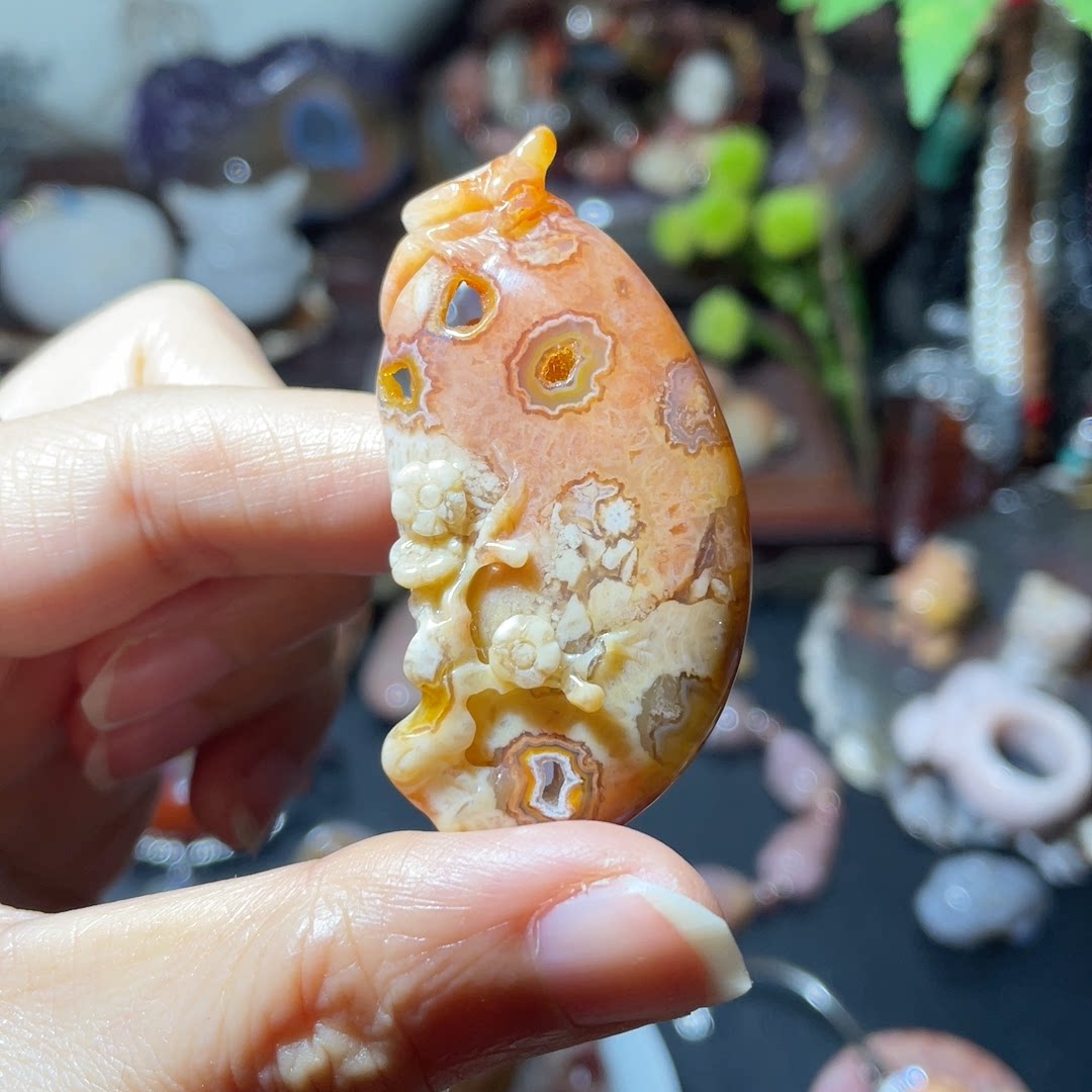 珊瑚玉语天然之美直播选拍链接私玉雕