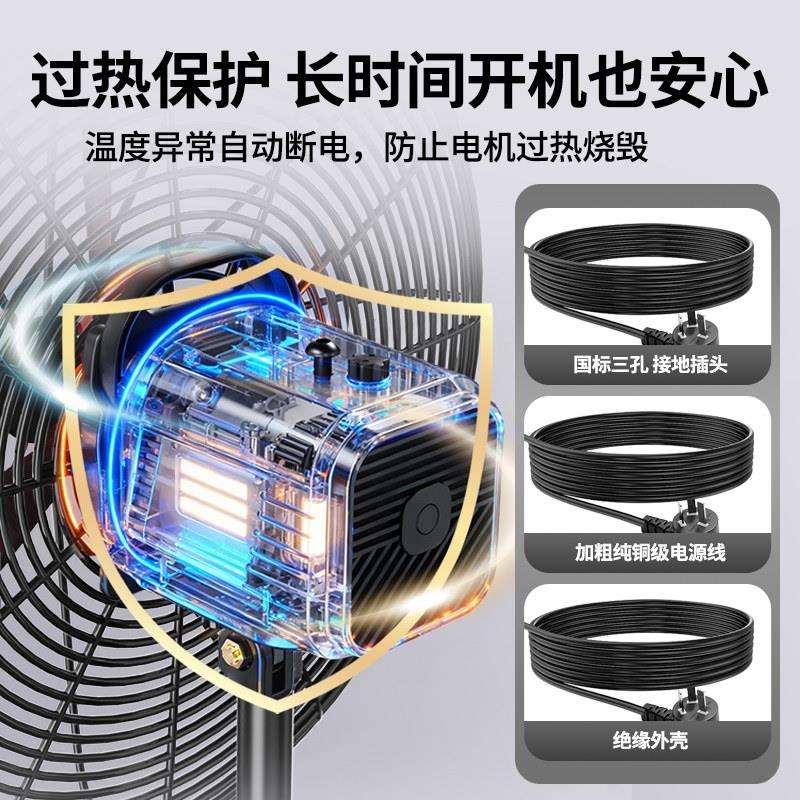 工用业级功电FS75A 29风扇强力落地扇率牛角扇商壁挂扇工厂特大风