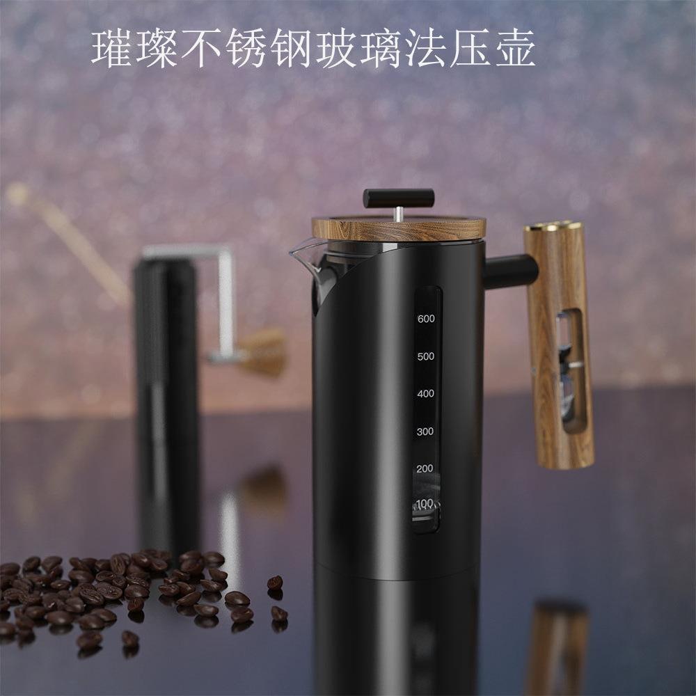 DHPO咖啡过滤法压壶304法压壶法式手冲咖啡壶高端陶瓷法压壶家用