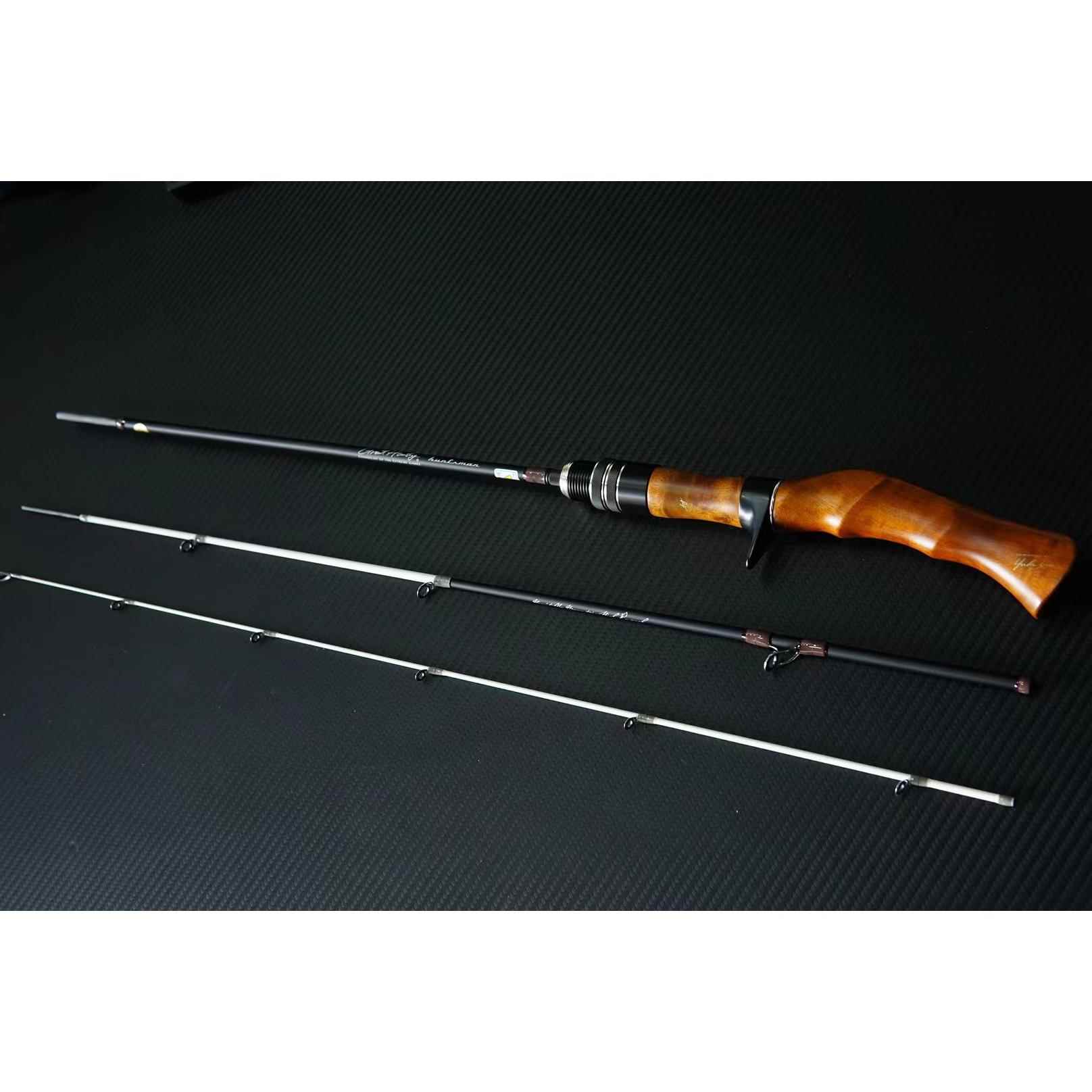 高档日本进口溪流鳟鱼竿megsabas GH48UL 马口竿微物U杆L路亚竿白