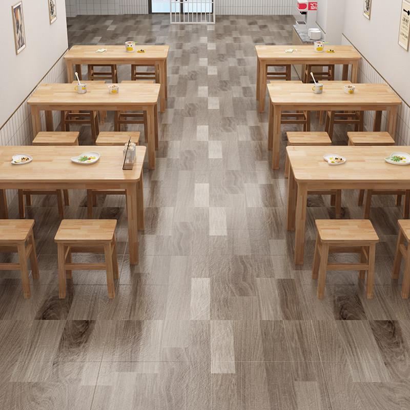 实木餐桌椅组合饭店面馆食堂快餐早餐小吃店桌椅长桌方桌凳子椅子