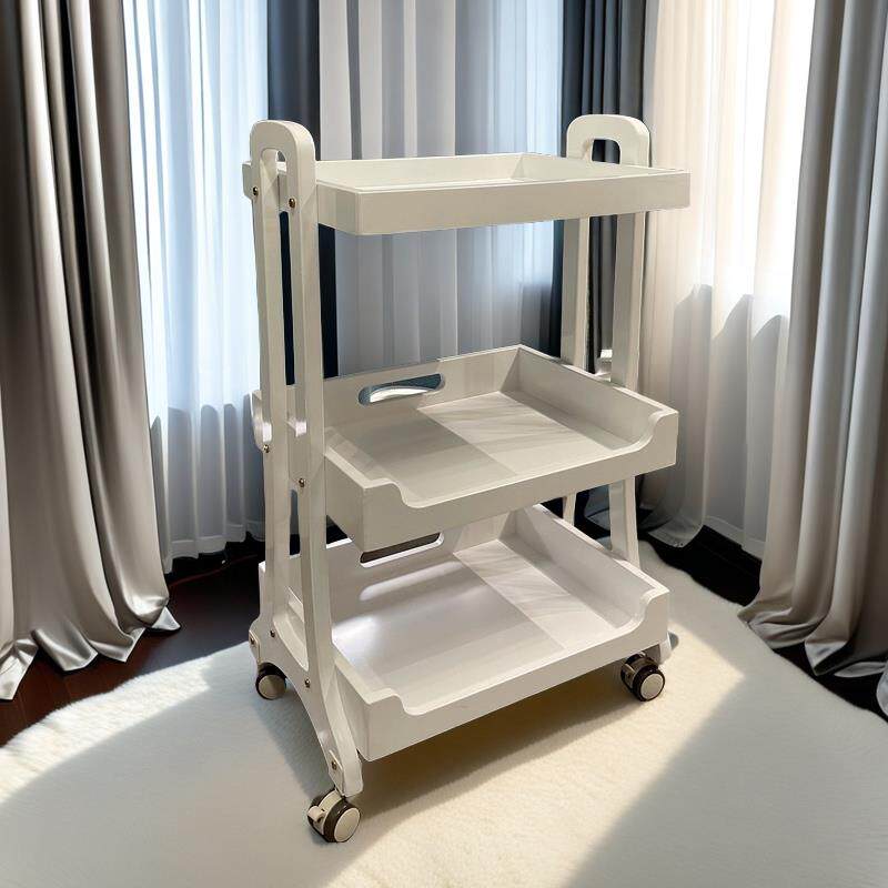 美容院洗脸仪器推车皮肤管理美甲美睫工具车化妆品架子移动置物架