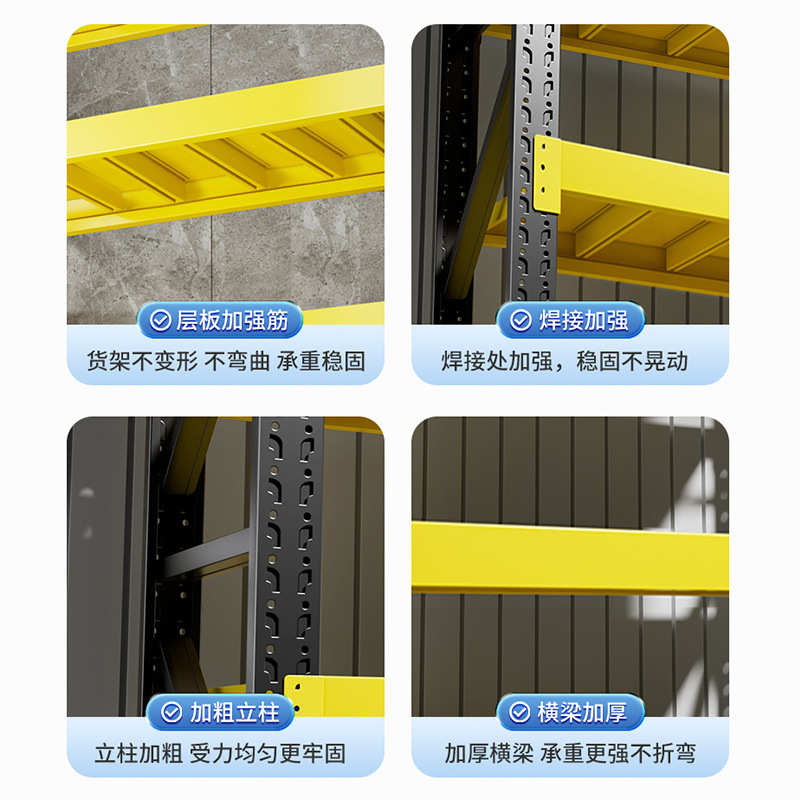 地下室货架货物重型仓储架物超市加厚多层仓库架物家用置储铁架子