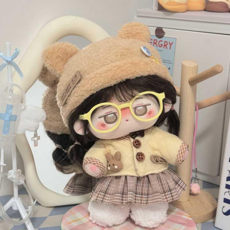 正版原创棉花娃娃20cm女娃衣服连衣裙子可爱超萌现货玩偶公仔换装