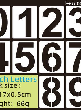 跨境10PCS0-9数字门牌号镂空模板 门牌数字号码地址镂空喷漆模板