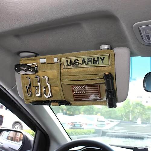 Must-Have Car Sun Visor Storage Bag | Multi-Pocket Interior