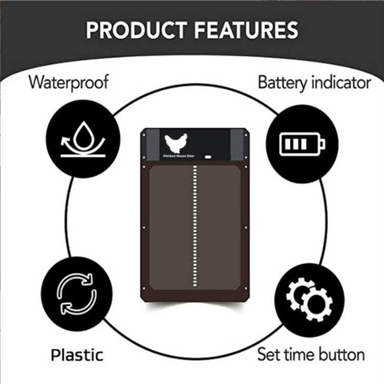 Automatic Chicken Coop Door Light-sensitive Automatic Chicke