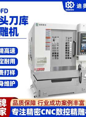 四头刀库精雕机940FD手机配件小五金pc亚克力PET视窗镜片批量加工
