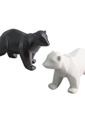 现代北欧简约动物小摆件萌宠家居装饰品客厅电视柜玄关摆设工艺品