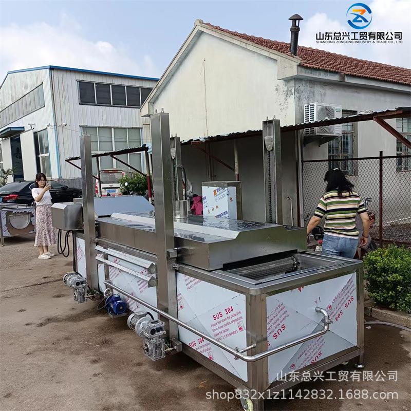 粘玉米蒸煮漂烫机 多功能蔬菜杀青冷却流水线 小型漂烫机 价格低