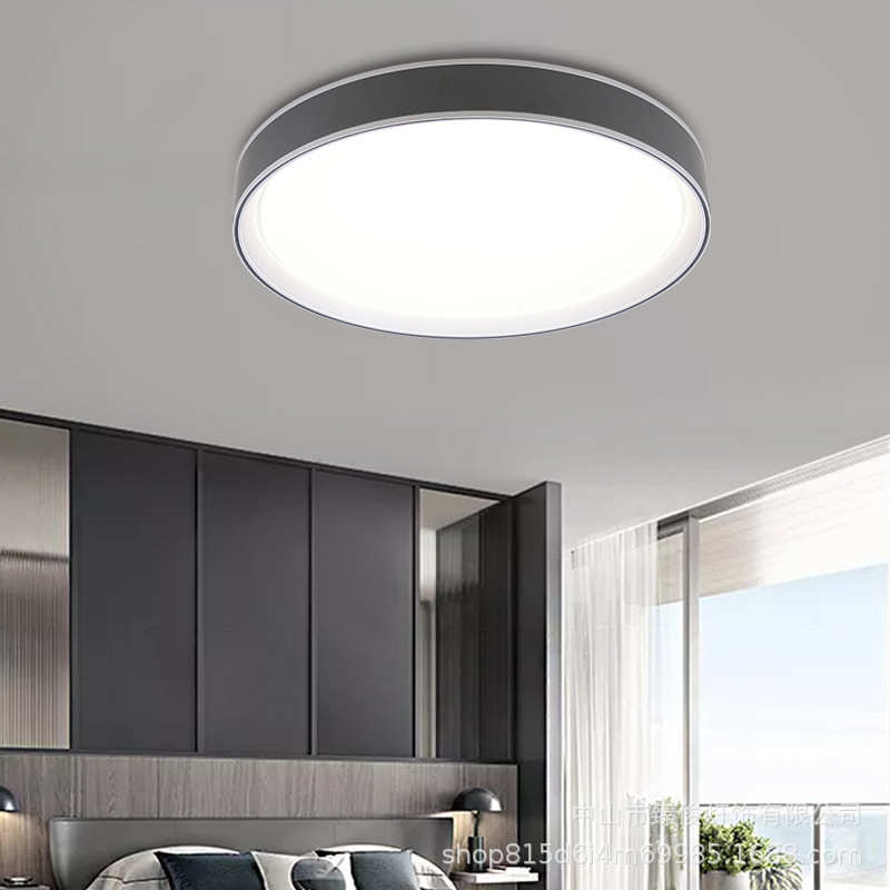 卧室灯LED吸顶灯简约现代超薄大气客厅圆形书房阳台玄关过道灯具