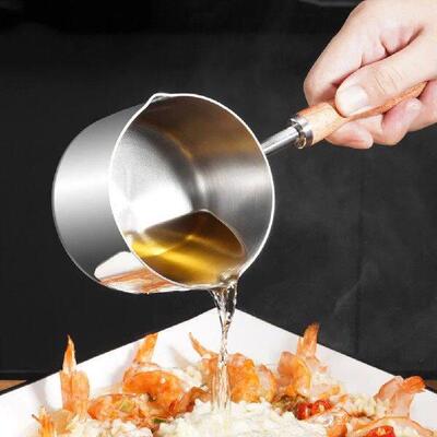 Oil Pan Griddle Boil Pot Candy Pasta Stainless Steel Sauce