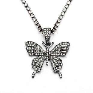 Temperament Chokers Rhinestone Butterfly Women