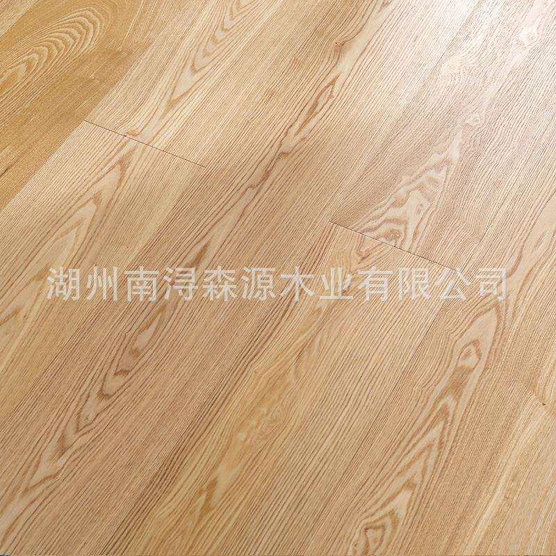 白蜡木新三层实木复合原木色地板现代简约家装锁扣地热