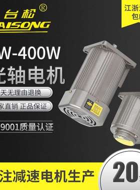 台松 6~400W 220 380V微型交流异步光轴电机调速减速定速控制马达