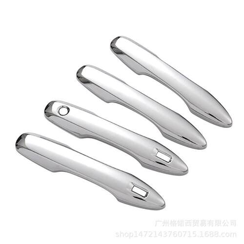 适用雅力士改装车门拉手饰条 YARIS不锈钢拉手贴KSP210亮片贴片