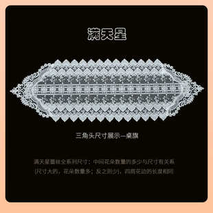 蕾丝镂空家用装 99N9949欧式 饰餐桌布茶几垫电视柜防尘布遮盖桌旗