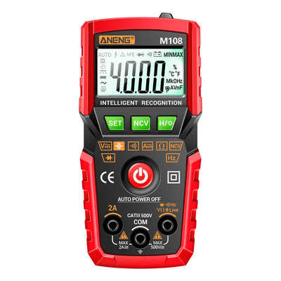 ANENG 多功能小型全自动智能万用表便携式直流交流电压维修万用表
