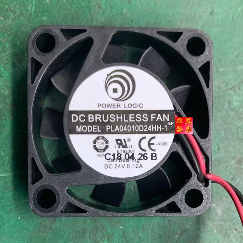 POWER LOGIC PLA04010D24HH-1 24V 0.12A 4cm 变频器 散热风扇