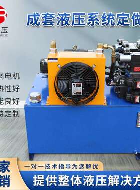 高频液压站液压系统油泵油泵 1.5KW动力单元VP20液压泵站液压系统