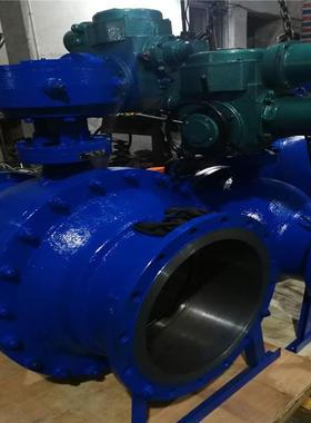 Q947Y电动定23437灰灰球阀卸 Q947Y-6C 电动缩经卸球阀 法兰固球