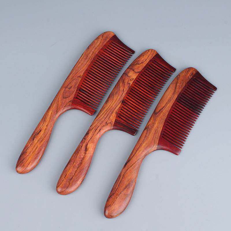 新款海南花梨拼接木梳 紫檀花梨梳子 卯榫工艺送礼佳品