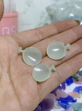 老料器花瓣汉服发簪淡青色梅花20片Q-23