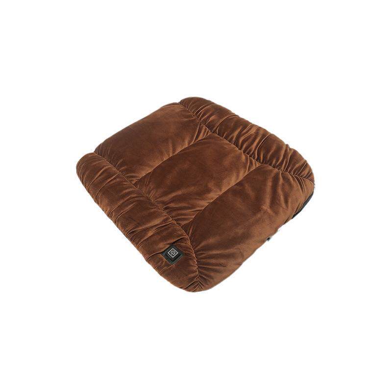 冬季汽车石墨烯加热毛绒椅垫车载发热座垫办公室保暖垫子单片轻奢