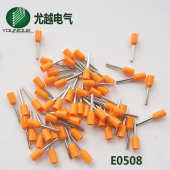 尼龙绝缘护套管形端子针形接线鼻子欧式 管型冷压接线端子0.5平方