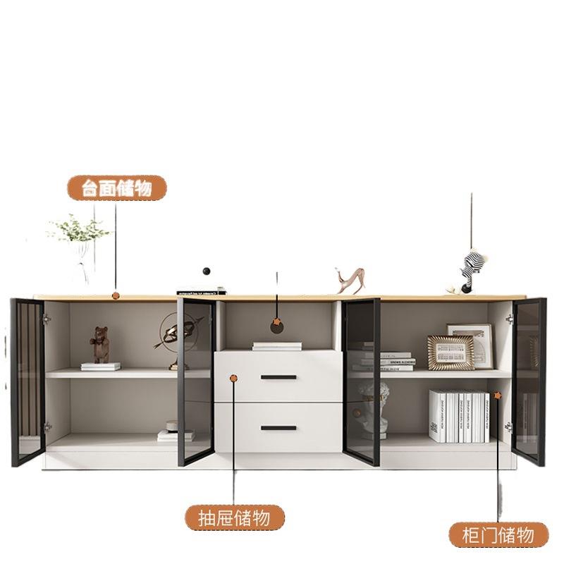 实木电视柜物简约现代厅轻CEL奢储餐柜家用出租房客边柜小户型落
