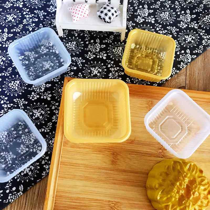 直销新款9公分中秋月饼内托盘125克150克装月饼底托绿豆糕烘焙内