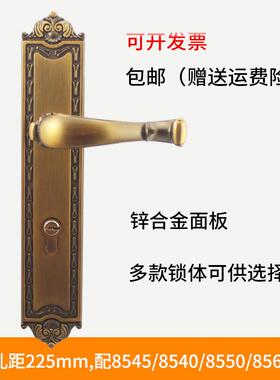 黄古铜欧木锁式大墅别8560双舌静音8545机械ATM-6071门锁家装建材
