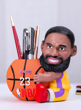 卡通动漫篮球球星笔筒手办创意男生桌面收纳礼品摆件送球迷礼物
