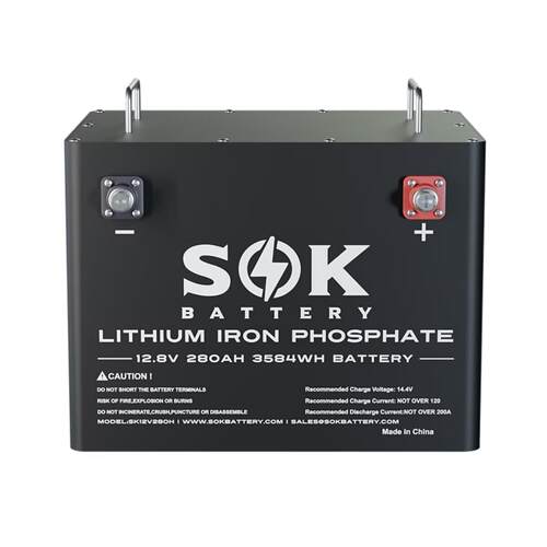 SOK12V280Ah 磷酸铁锂游艇储能电池 船舶配件多功能适用游艇房车