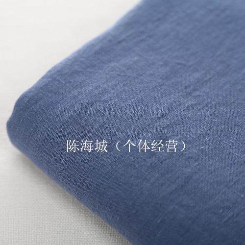 新款直销纯亚麻面料 压皱洗水工艺布料 2836复古纯亚麻服装面料