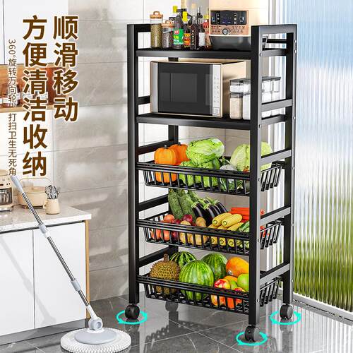 落移地物菜篮蔬多菜厨具收纳架层多厨房置物功能动货架家用储架厨