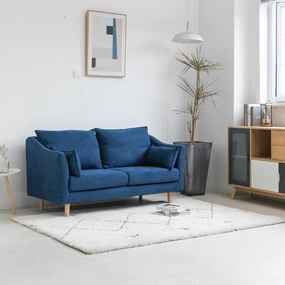 布沙发小户型北欧轻奢简约装新品8号网卧室出租房三人两整人艺双