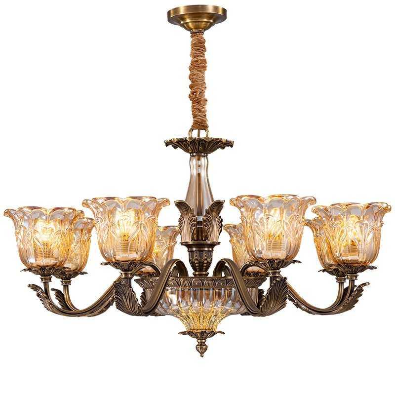 新品美式吊灯全铜客厅灯具欧式餐厅灯卧室灯现代简约大气复古灯具,家装灯饰光源,客厅吊灯,淘宝优惠券,粉丝福利购,淘宝优惠卷